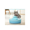 Blue Ceramic Electric Pet Water Fountain Feeder Bowl Dispenser