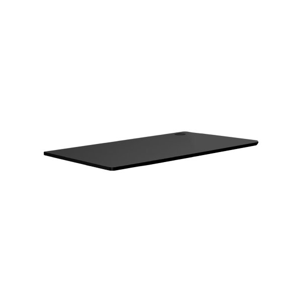 Standing Desk Board with Drilled Hole Black 120x60cm