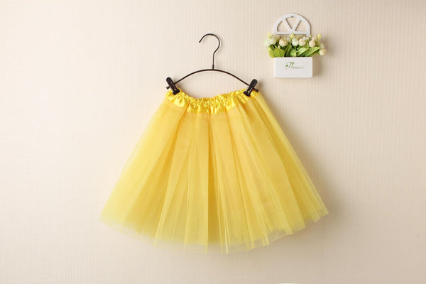 New Adults Tulle Tutu Skirt Dressup Party Costume Ballet Womens Girls Dance Wear, Yellow, Adults