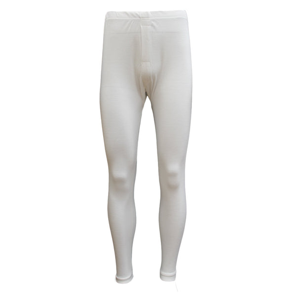 Mens Merino Wool Top Pants Thermal Leggings Long Johns Underwear Pajamas, Men'S Long Johns - Beige, L