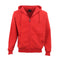 Adult Unisex Zip Plain Fleece Hoodie Hooded Jacket Mens Sweatshirt Jumper Xs-8Xl, Red, 3Xl