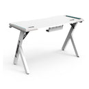 Rgb Gaming Desk Y Shape White 140Cm