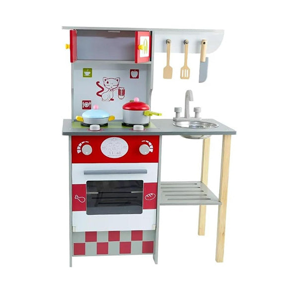 Wooden Kitchen Playset for Kids European Style Kitchen Set