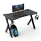 Rgb Gaming Desk Y Shape Black 140Cm