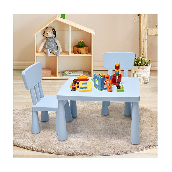 3 Pieces Kids Table and 2 Chairs Set for Reading