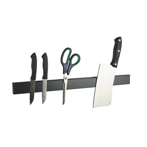 Knife Holder Rack No Drill Kitchen Tools Shelf Stainless Steel Black