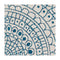 Mosaic Round Ocean Blue Terrazoo Rug 120Cm