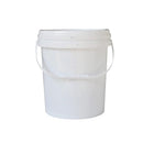 10X Bucket Plastic Empty White Food Grade Handle Lid Large Pail