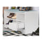 Shoe Rack Cabinet Organiser Grey Cushion 80 x 30 x 45cm White
