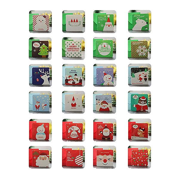 144Pcs Thanksgiving Christmas Cards Wholesale Birthday Gift Small