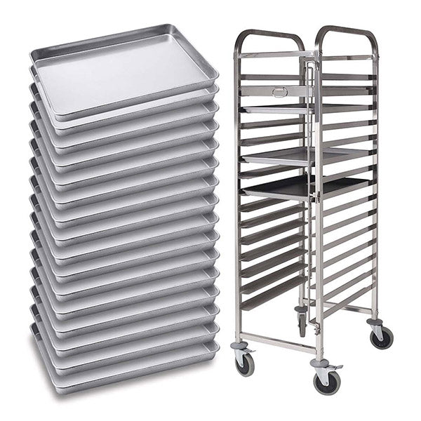 16 Tier Gastronorm Trolley With Aluminum Pan