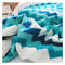 170Cm Blue Acrylic Zigzag Throw Blanket