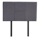 Linen Fabric Single Bed Headboard Bedhead - Grey