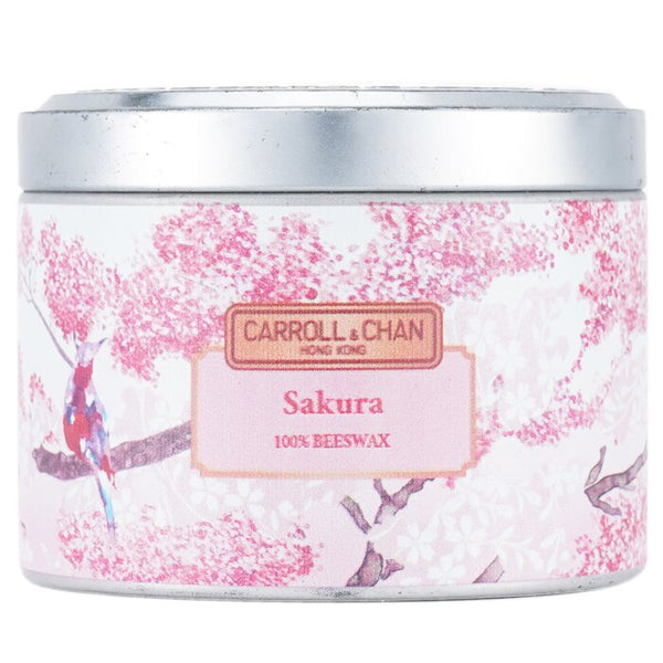 Carroll And Chan Beeswax Tin Candle Sakura 8X6 Cm
