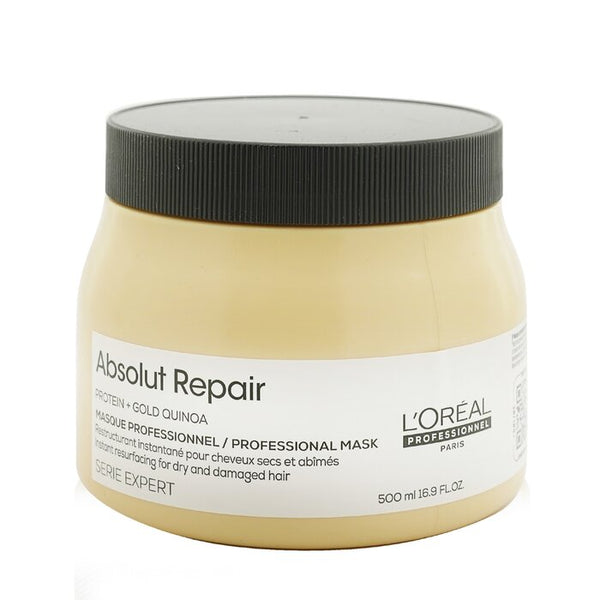 L Oreal Professionnel Serie Expert Absolut Repair Gold Quinoa And Protein Instant Resurfacing Mask For Dry And Damaged Hair 500Ml