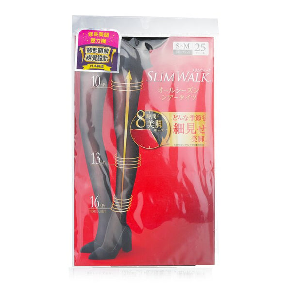 Slimwalk Compression Pantyhose With Supporting Function For Pelvis Black Size S To M 1Pair