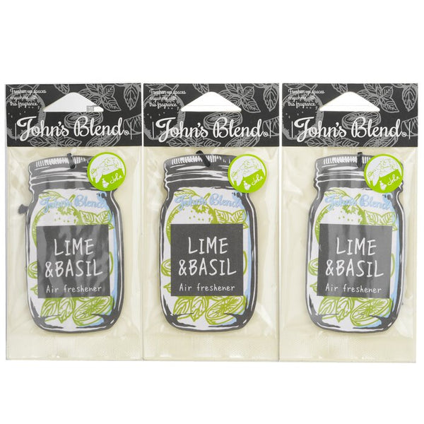 Johns Blend Air Freshener Lime And Basil 3Pcs