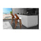 2Pcs Swivel Bar Stools Eden Kitchen Wooden Dining Chair White