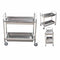 2 Tier Stainless Steel Kitchen Trolley Bowl Collect Service Foodcart
