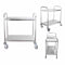 2 Tier Stainless Steel Utility Cart Round 81X46X85Cm Small