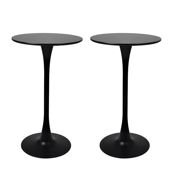 2X Bar Table Pub Tables Kitchen Marble Tulip Outdoor Round Metal