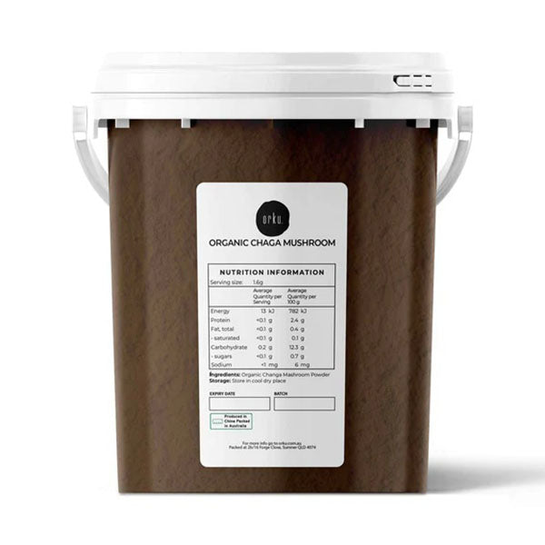 300G Organic Chaga Mushroom Powder Tub Bucket