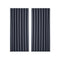 2X Charcoal Blockout Curtains Blackout Window Curtain Eyelet