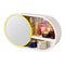 39Cm Oval Wall Mounted Mirror Storage Box