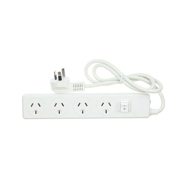 4 Outlet Surge Protected Powerboard With Master Switch