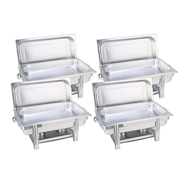 4X Stainless Steel Chafing Single Tray Catering Dish Food Warmer