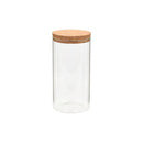 6 Pcs Storage Glass Jars With Cork Lid 1100 Ml