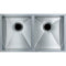 820x457x230mm Handmade Topmount Undermount Kitchen Sink Double Bowls