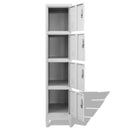 Locker Cabinet With 4 Compartments 38 x 45 x 180 Cm