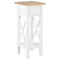 Side Table White 270 X 270 X 655 Mm Wood