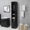 Bathroom Cabinet Black 300 x 300x 1835 mm Engineered Wood