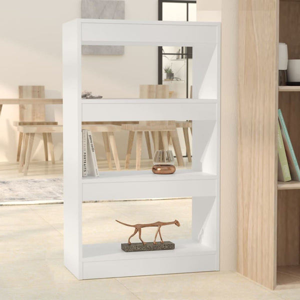 Book Cabinet Room Divider White 60x30x103 cm Engineered Wood