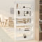 Book Cabinet Room Divider White 80x30x166 cm Engineered Wood