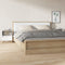 Bedside Cabinets 2 pcs High Gloss White 40x35x50 cm