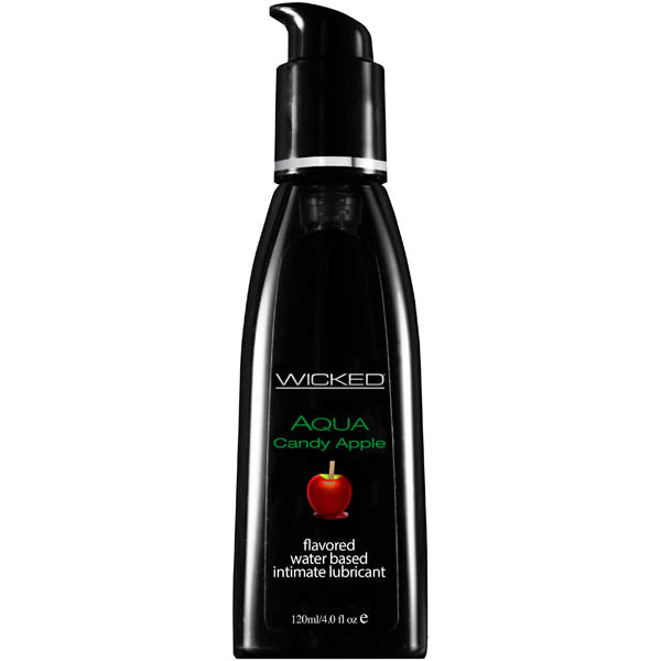 120 Ml Wicked Aqua Candy Apple Flavoured Water Based Lubricant