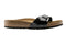 Birkenstock Unisex Madrid Birko-Flor Narrow-Fit Sandal (Black Patent, Size 42 EU)