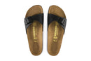 Birkenstock Madrid Birko-Flor Narrow Fit Sandal (Black, Size 40 EU)