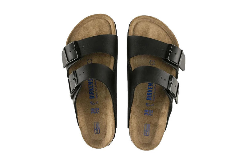 Birkenstock Arizona Birko-Flor Soft Footbed Sandal (Black, Size 36 EU)