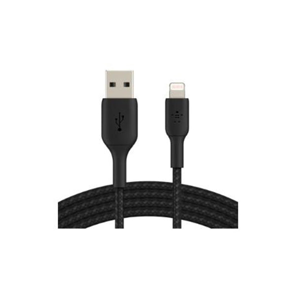 Belkin Lightning To Usb A Braided Cable 2M Black Mfi Certified