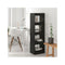 Book Cabinet Room Divider Black 40 X 30 X 135 Cm
