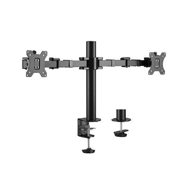Brateck Dual Monitor Arm Affordable Steel Matte Black
