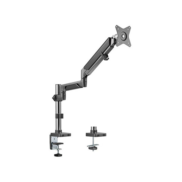 Brateck Single Monitor Arm Pole Mounted Epic Gas Spring Space Grey