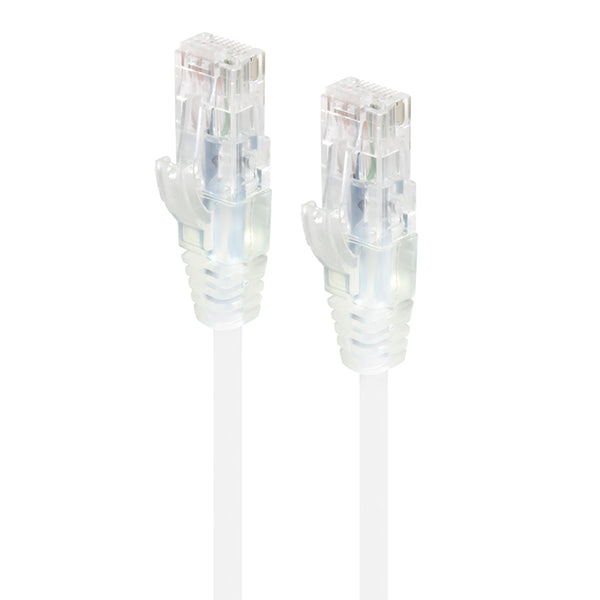 Alogic 015M White Ultra Slim Cat6 Network Cable 28Awg Series Alpha