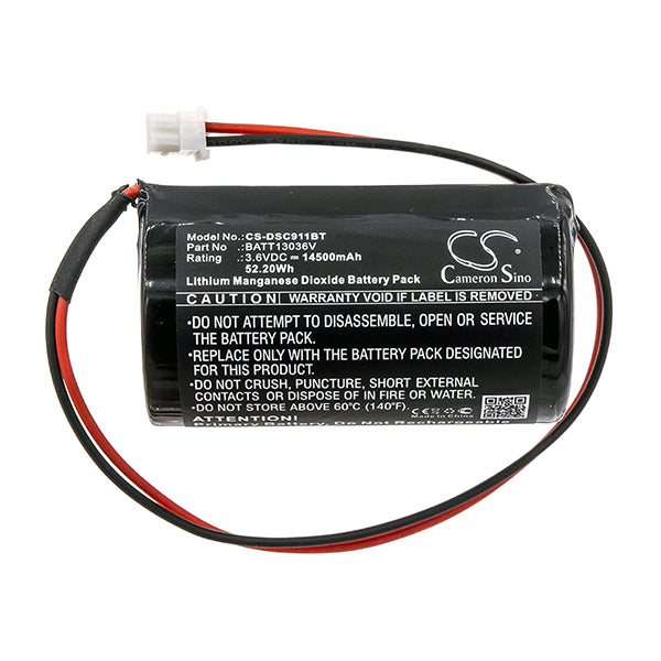 Cameron Sino Dsc911Bt Battery Replacement For Dsc Alarm System