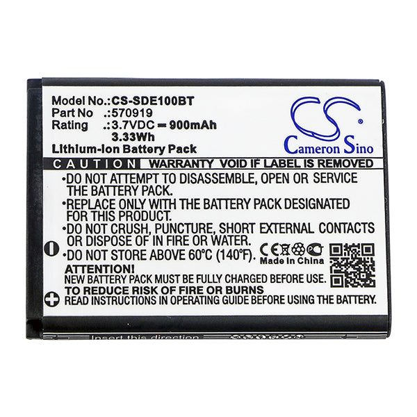 Cameron Sino Sde100Bt Battery Replacement For Sedea Alarm System