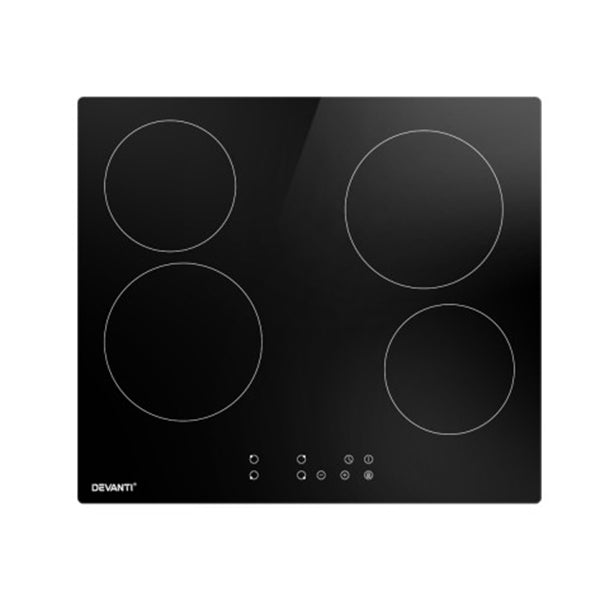 Ceramic Cooktop 60Cm Electric Cooker 4 Burner Stove Hob Touch Control